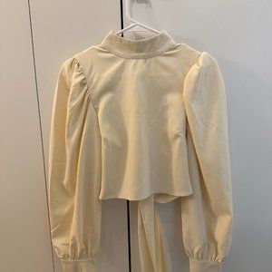 Nasty Gal Open Back Blouse